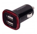 Cargador USB SUNSTECH DCU10BK Coche Dual