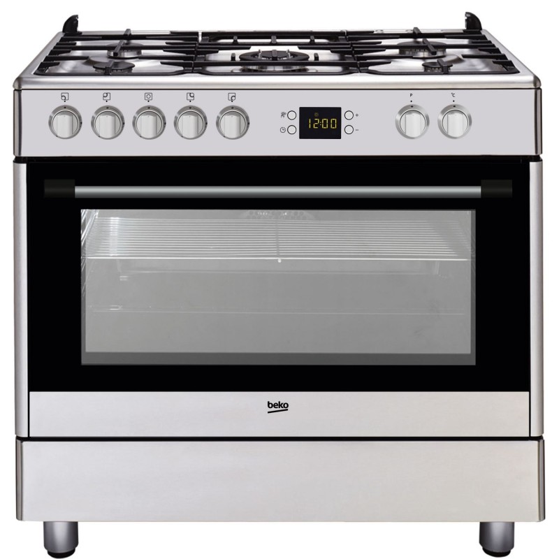 Cocina Gas BEKO GM15321DX Inox 5f Gas - Devoraprecios