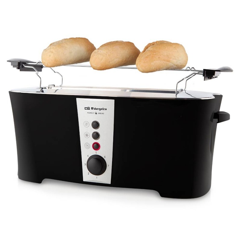 Tostador ORBEGOZO TO7050 Negro Doble Largo - Devoraprecios