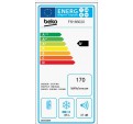 Congelador BEKO FS166020 Blanco 0.82m