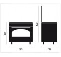 Cocina Gas VITROKITCHEN RU9060B But Negro