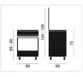 Cocina Gas VITROKITCHEN Glem UN6050IB But Inox