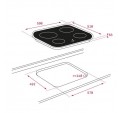 Placa Vitrocermica TEKA TC6400 4f Bisel