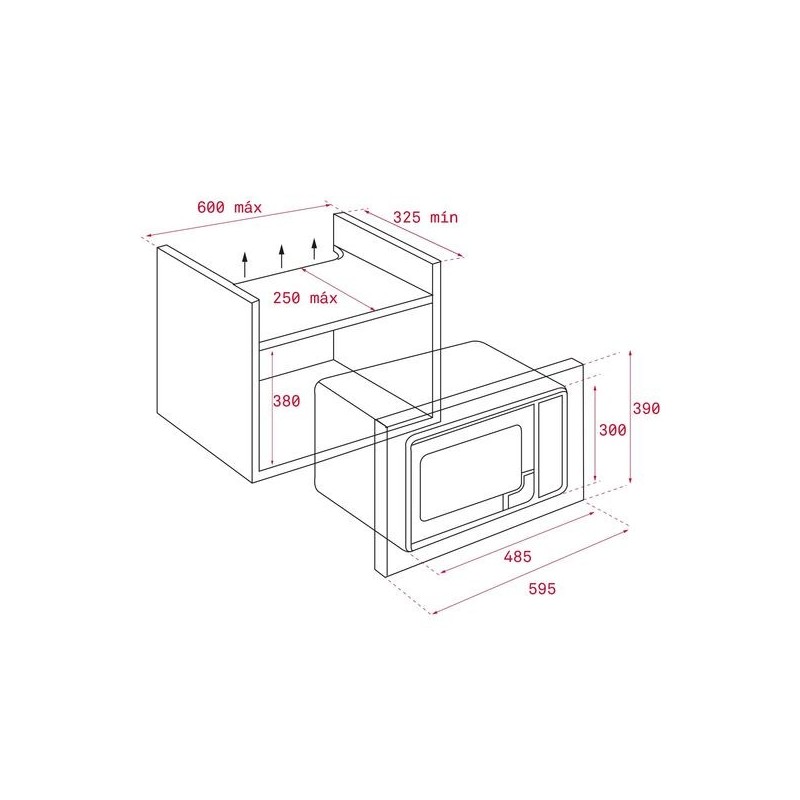 MICROONDAS INTEGRABLE TEKA MB 620 BI BLANCO