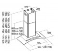 Campana CATA GAMMA 900 Inox+Cristal