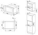 Microondas Integrable SMEG FMI425X Inox Grill