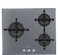 Placa Gas SMEG PV163S2 Plata 3f