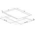 Placa Gas SMEG PV175N2 72cm Negro 5f