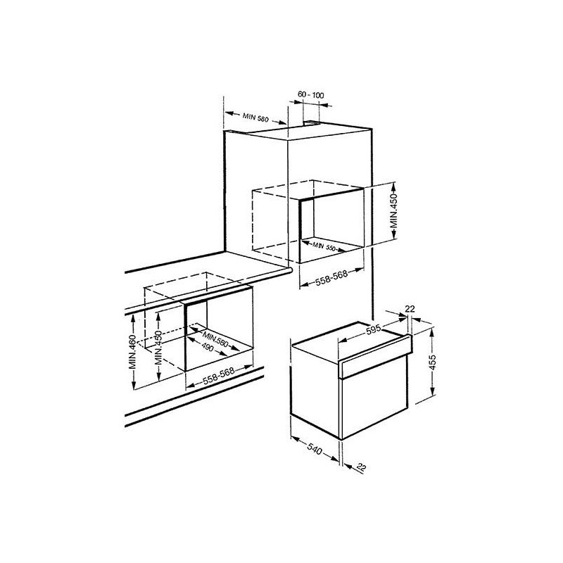 HORNO MICROONDAS SMEG SF4400MX INOX 32L