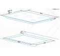 Placa Gas EDESA EGX-9050 TI TR CI N 86cm Inox