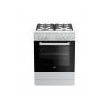 Cocina Gas BEKO FSE62110DW Bco 4f