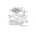 Placa Gas BOSCH PGC6B5B90 3f Inox