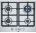 Placa Gas BOSCH PGH6B5B90 4f Inox