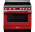 Cocina Induccin SMEG CPF9IPR Rojo