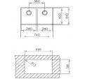 Fregadero TEKA Be Linea RS15 2C 740 Inox