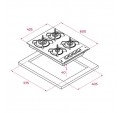 Placa Gas TEKA GBC64003KBN Natural 4f