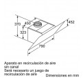 Campana BOSCH DWK87CM60 80cm Negro