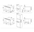 Microondas Integrable SMEG MP822PO Crema