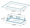 Campana Isla CATA Bennu Slim 900 Inox