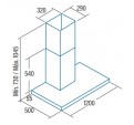 Campana CATA SYGMA 12000 X 120cm Inox