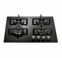 Placa Gas WHIRLPOOL GOA 6423NB Cristal Negro 4f