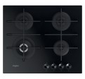 Placa Gas WHIRLPOOL GOWL 628NB Cristal Negro 4f
