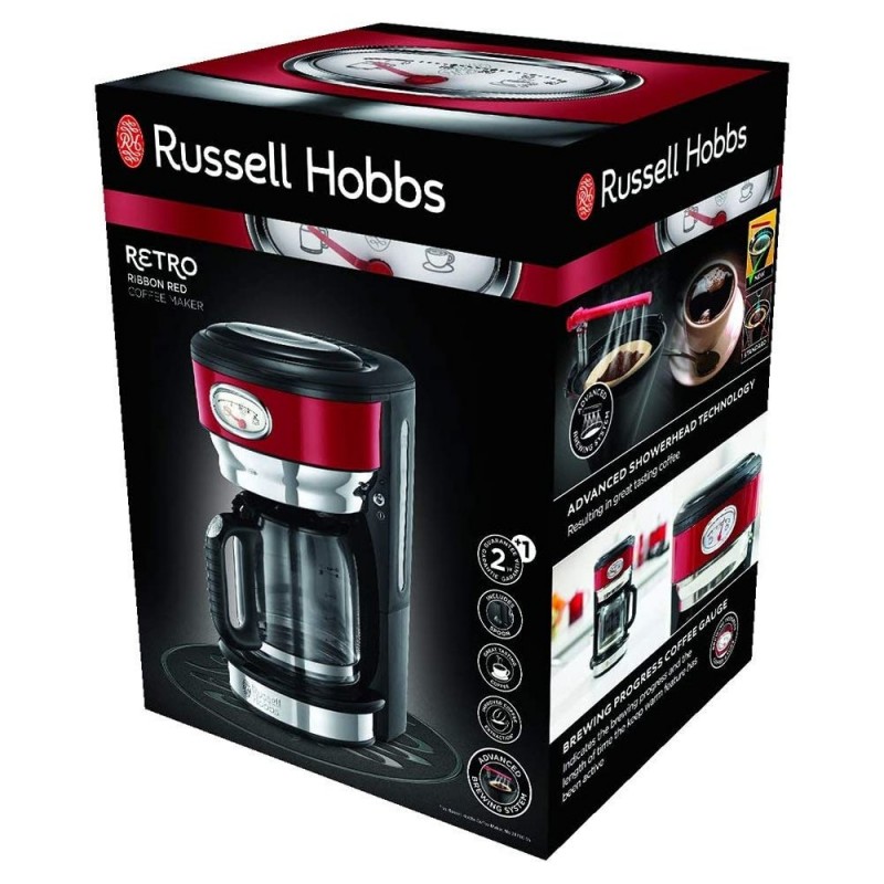 Cafetera Goteo RUSSELL HOBBS 21700-56 Retro Ribbon - Devoraprecios