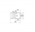 Fregadero TEKA StarBright 45 E-XP 1C 1E Dch Inox