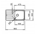 Fregadero TEKA StarBright 45 E-XP 1C 1E Izd Inox