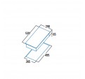 Placa Modular CATA I 3002 HVI BK 2f Induccin