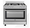 Cocina Gas BEKO GM 15120 DX NS Negro 5f 90cm