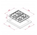 Placa Gas TEKA EX 60.1 4G AI AL DR CI BTN 4f