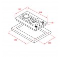 Placa Modular TEKA EFX 30.1 2G AI AL CI BTN Gas