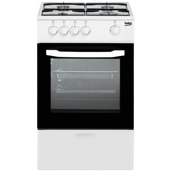 Cocina Gas BEKO CSG42010DWN Blanco 4f Gas