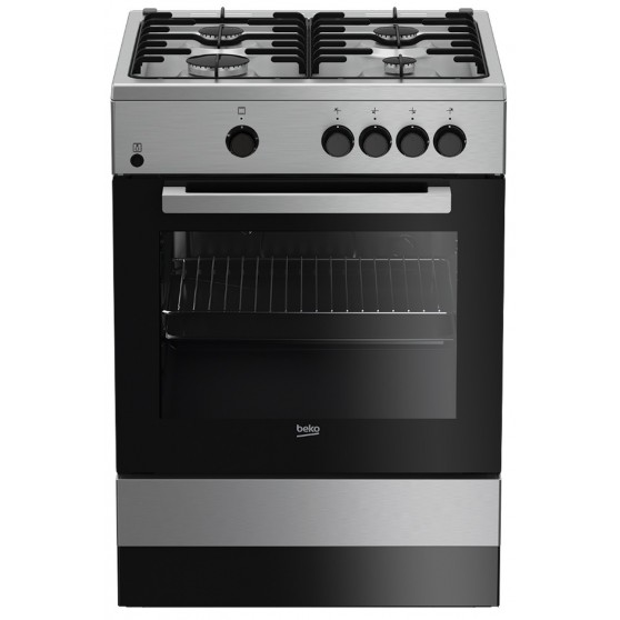 Cocina Gas BEKO FSG62000DXL Inox 4f