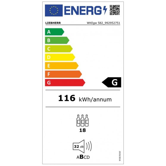 Vinoteca Integrable LIEBHERR WKEgw582 Blanco 0.45m - Devoraprecios