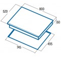 Placa Induccin CATA INSB 8021 BK 4f Flex