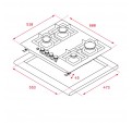 Placa Gas TEKA EFX 60.1 4G AI AL DR CI BTN But Nat