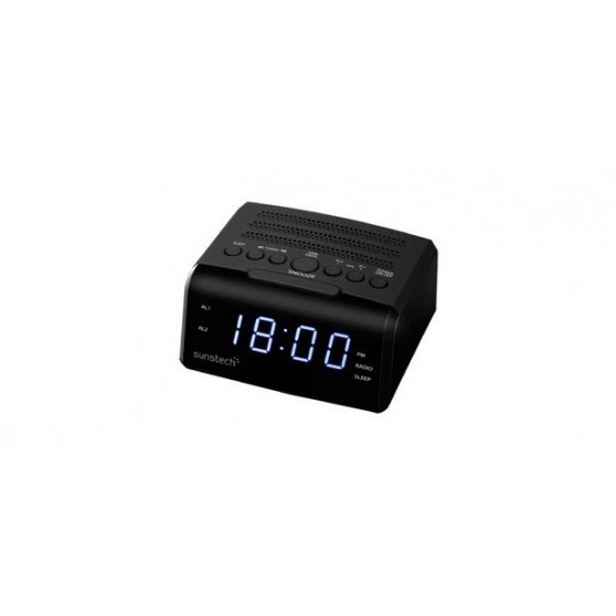 Radio Despertador SUNSTECH FRD35UBK Negro