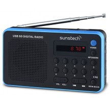 Radio SUNSTECH RPDS32BL Azul LCD