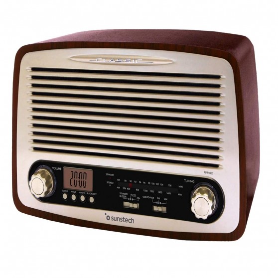 Radio SUNSTECH RPR4000 Retro Madera