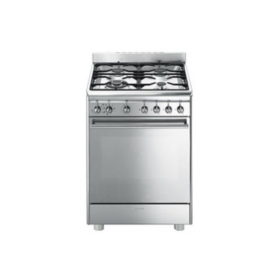 Cocina Gas SMEG CX68MF8-2 60cm Inox 4f