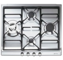 Placa Gas SMEG SER60SGH3 Inox 4f