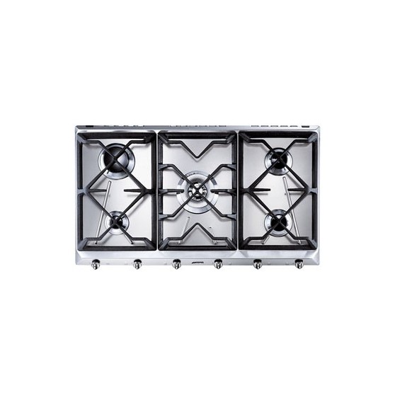 Placa Gas SMEG SRV596GH5 90cm Inox 5f