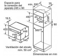 Microondas Integrable BOSCH CFA634GS1 Inox 36L