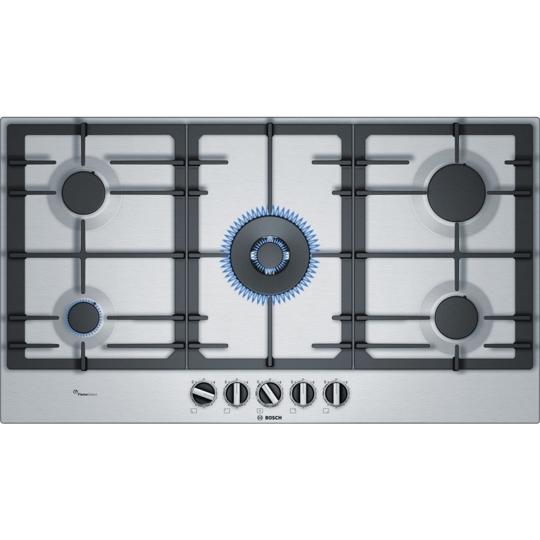 Placa Gas BOSCH PCR9A5B90 90cm 5f Inox - Devoraprecios