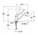 Grifo TEKA MED 913 Cromo Gerontologico