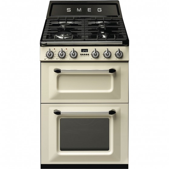 Cocina Gas y Elctrica SMEG TR62P Crema 60cm 4f