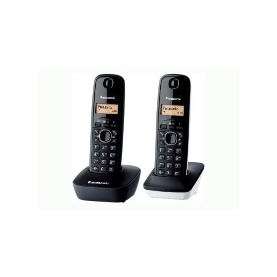 Telfono PANASONIC KX-TG1612SP1 Duo Blanco Negro