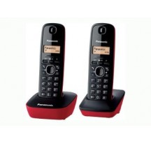 Telfono PANASONIC KX-TG1612SPR Duo Rojo